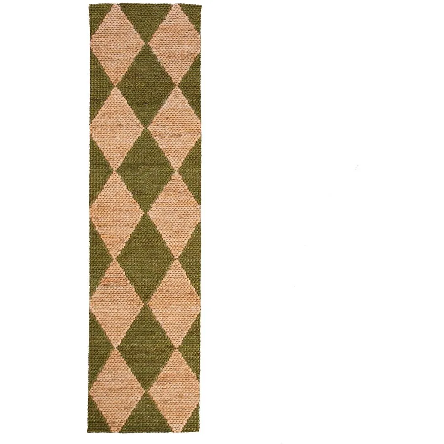 Teppich Lotri natur Symmetrie Mischgewebe 80 x 230 cm