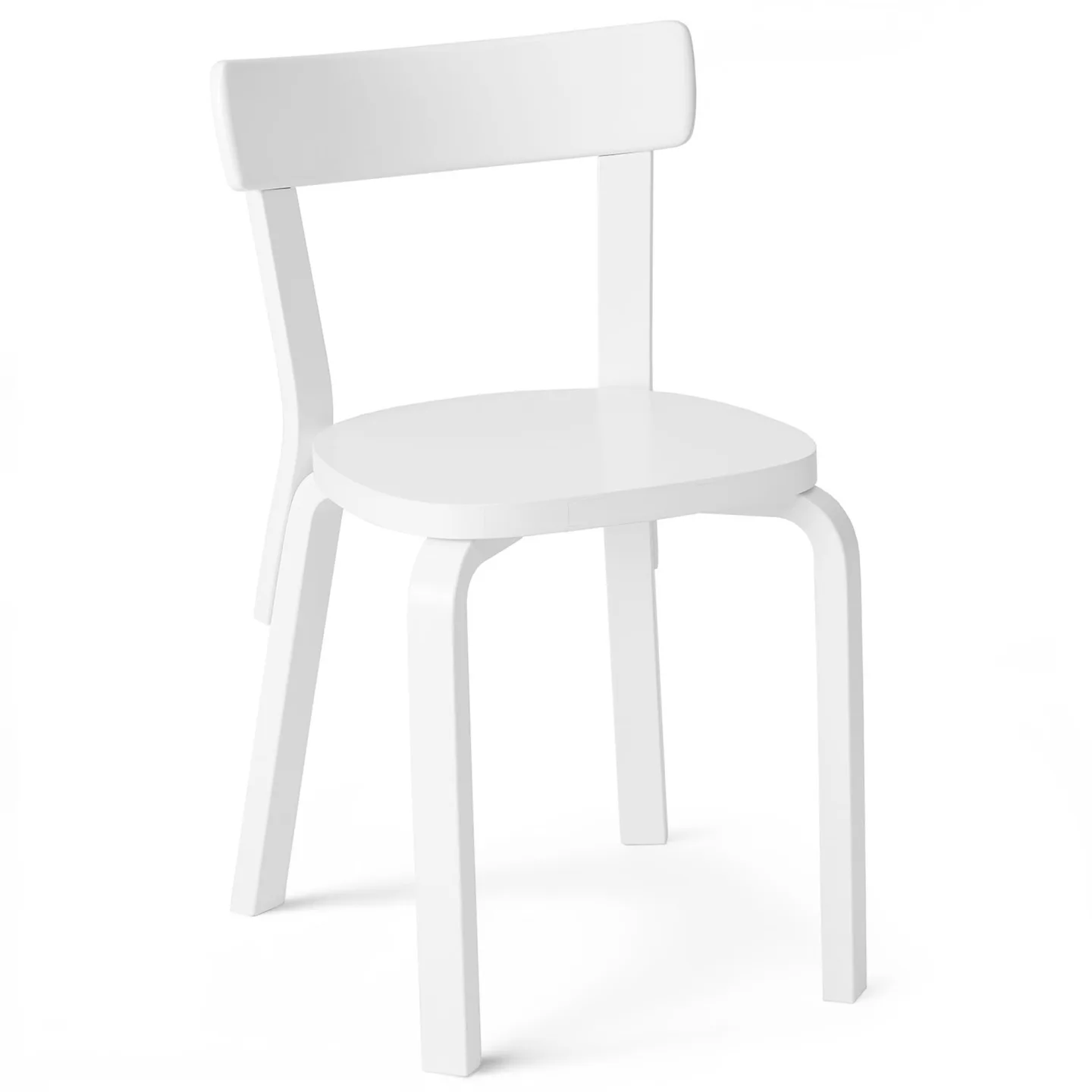 Artek - Stol 69, Helt vitlackad - Matstolar - Alvar Aalto