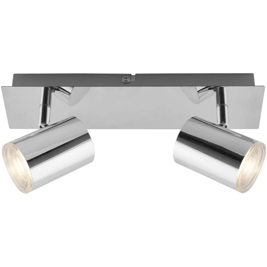 Badlampe Splash Grau Kunststoff/Metall 29 cm 11 cm - Farbe: chrom