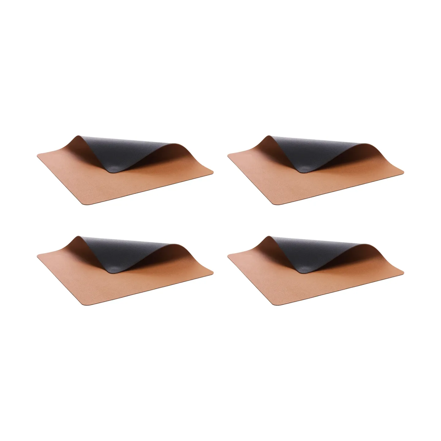 Bitz Bitz Tischset 33x46 cm 4er-Pack Schwarz-braun
