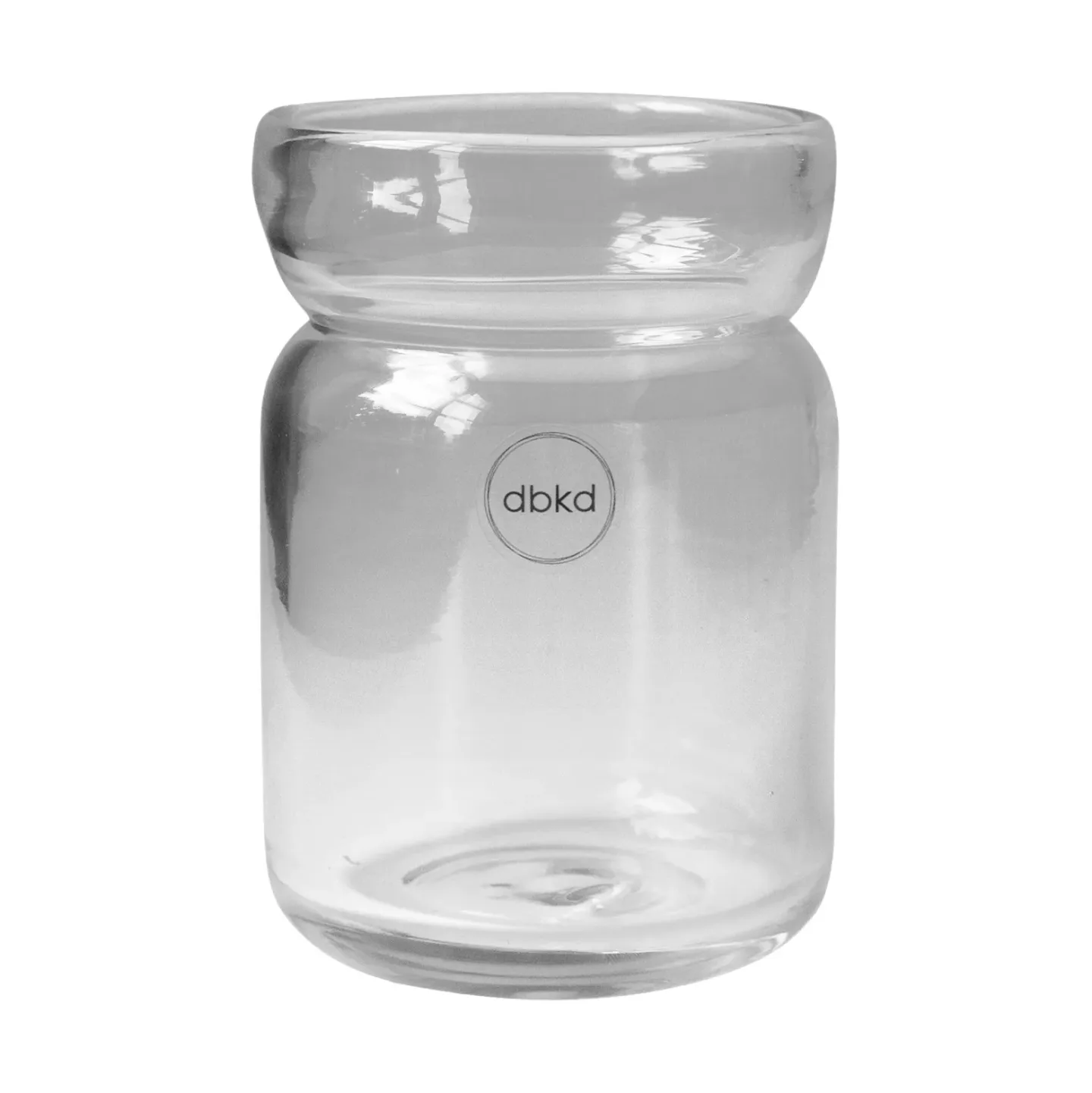 DBKD Neck Vase Clear, Ø8x12 cm