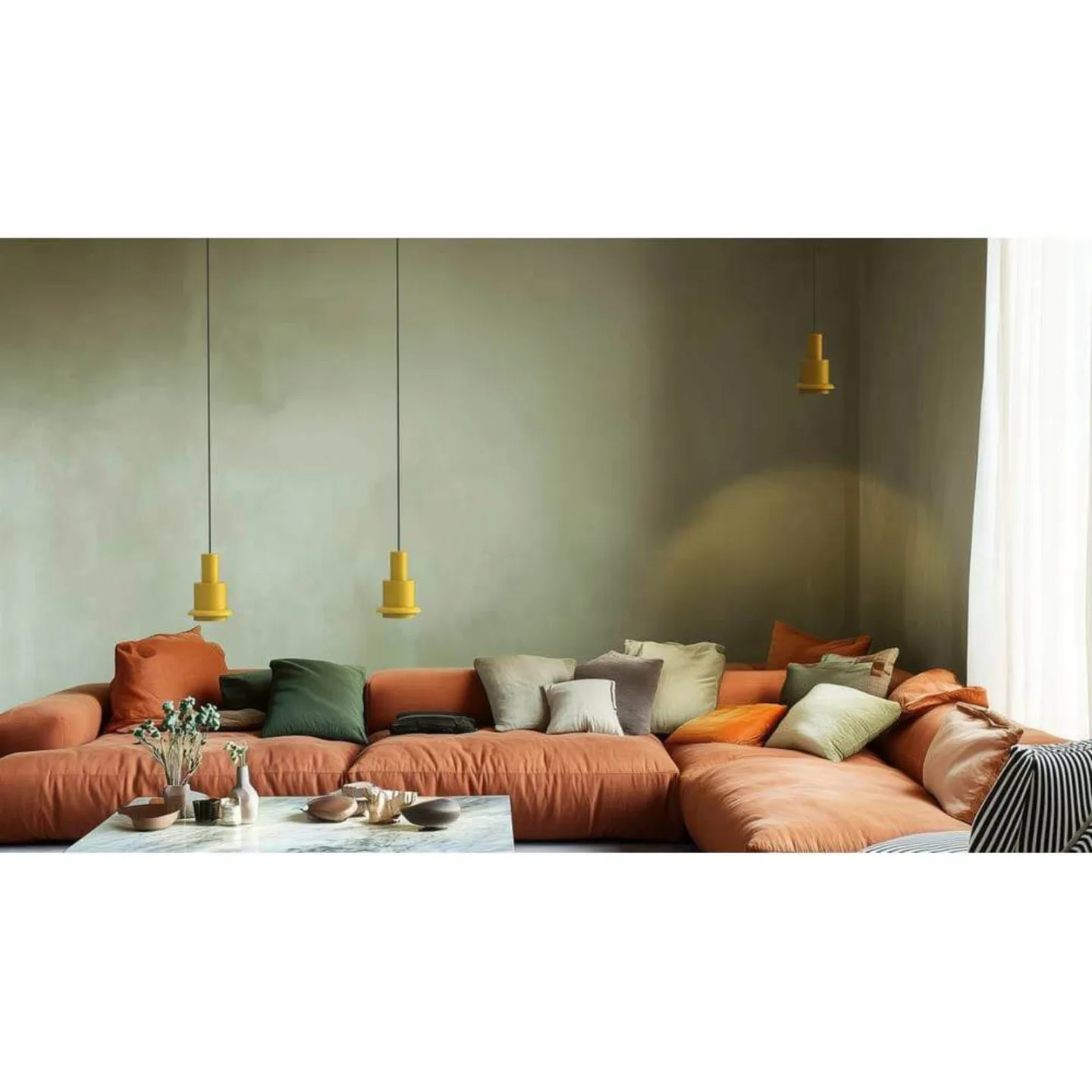 Chaumont Taklampa Ø19xH28 Yellow/Yellow - DCW - Vardagsrum - Metall