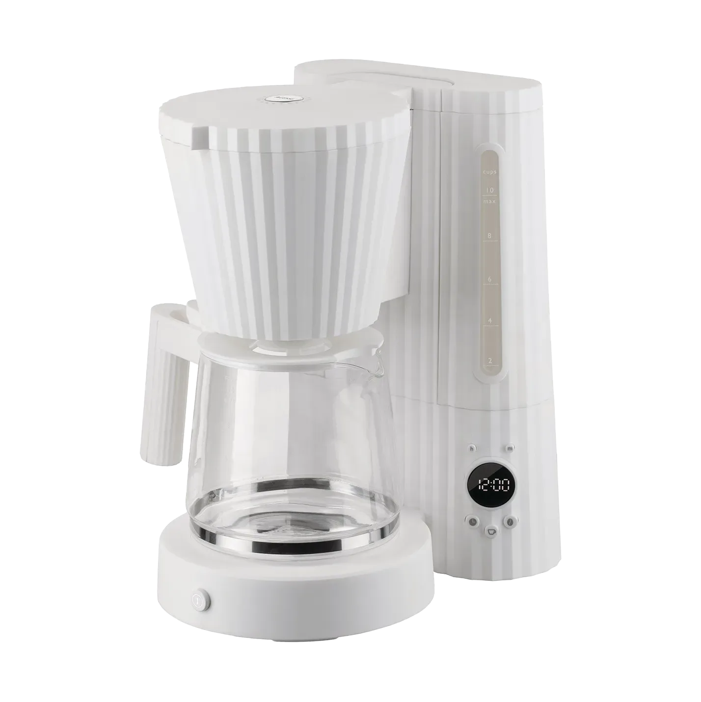 Alessi Plissé Kaffeemaschine Weiß