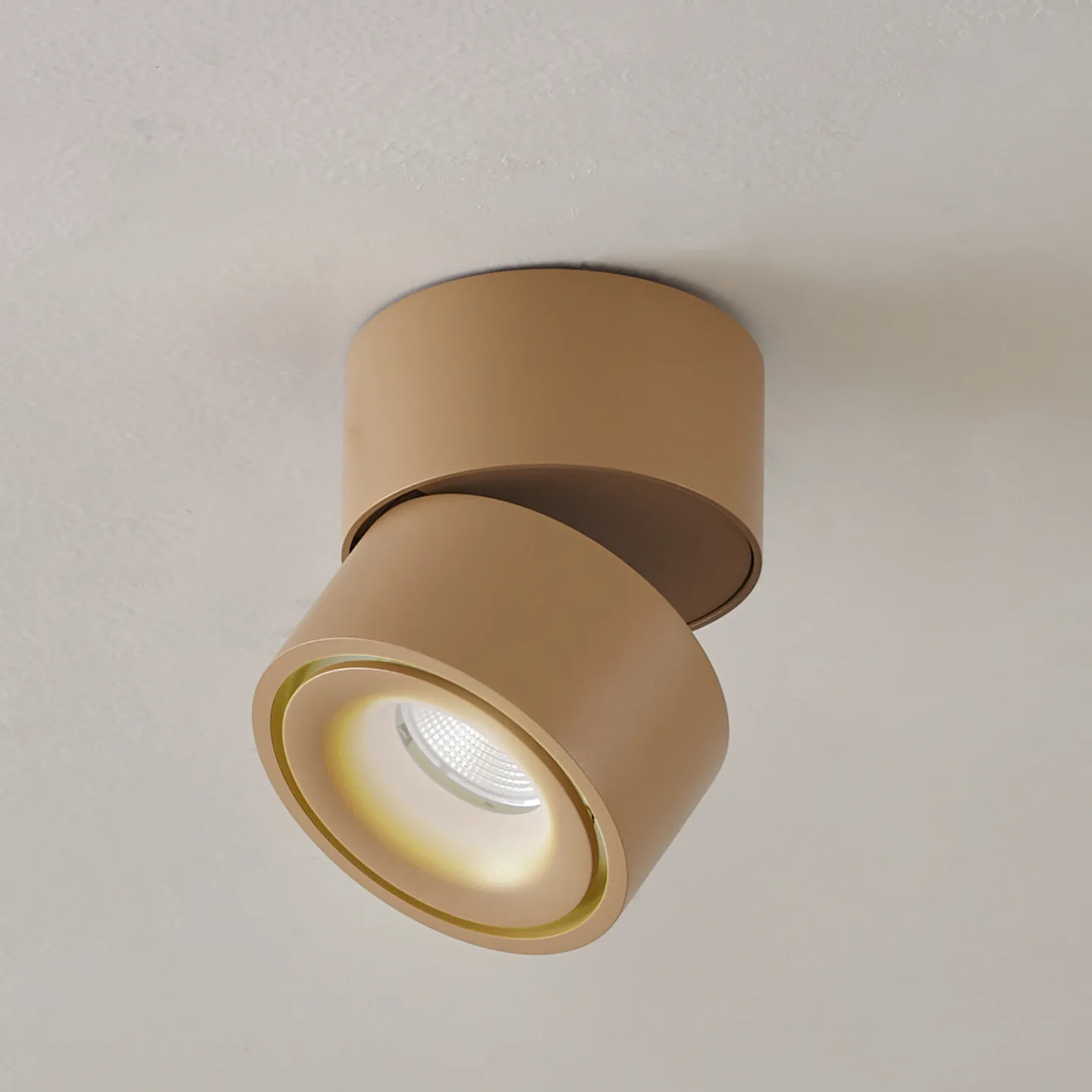 Rotari LED-Deckenstrahler einflammig braun 8,9 W - Arcchio - Flurbereich - Modern - Aluminium - Rund