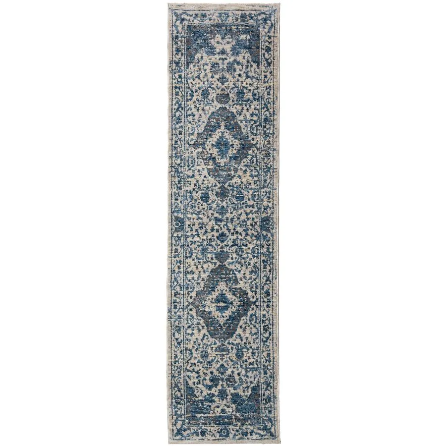 Teppich Jypro natur Paisleymuster Polyester 60 x 230 cm