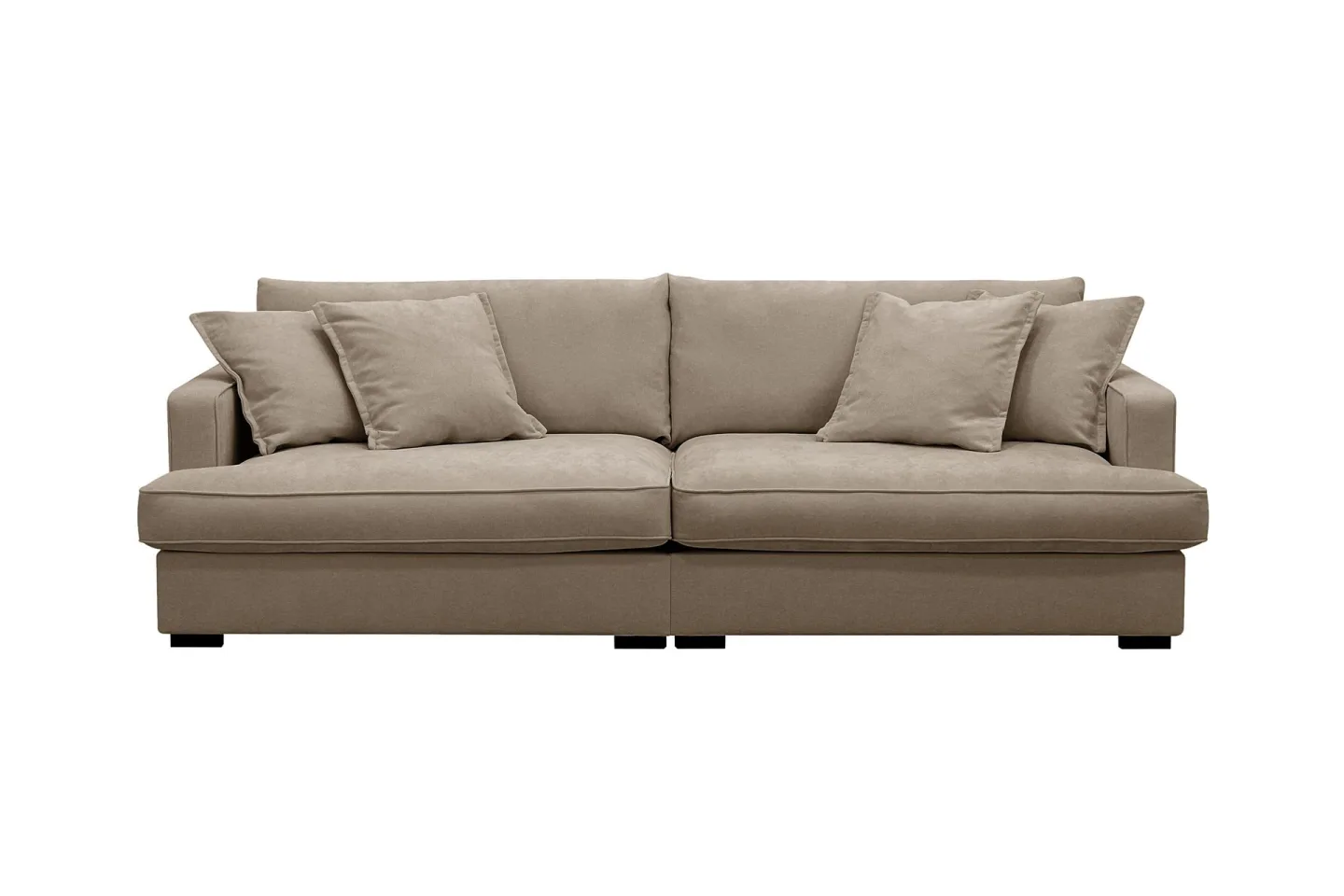 Rossita Lyx 3-sits Extra djup Soffa i Tyg - Brun