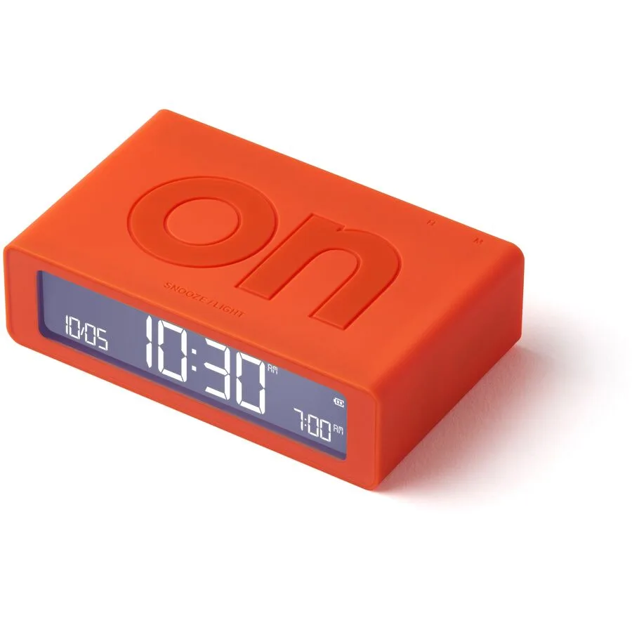 Lexon Wecker Flip Orange Kunststoff