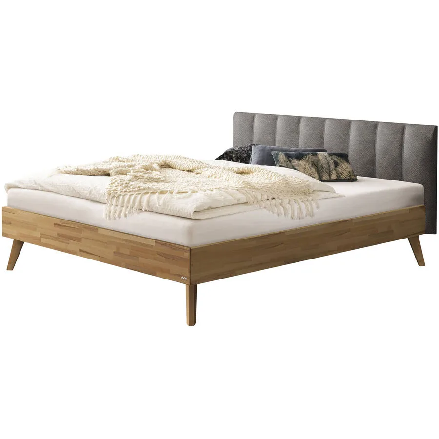 Hasena Bett Sassari Kernbuche Kernbuche massiv Massivholz 140 x 200 cm