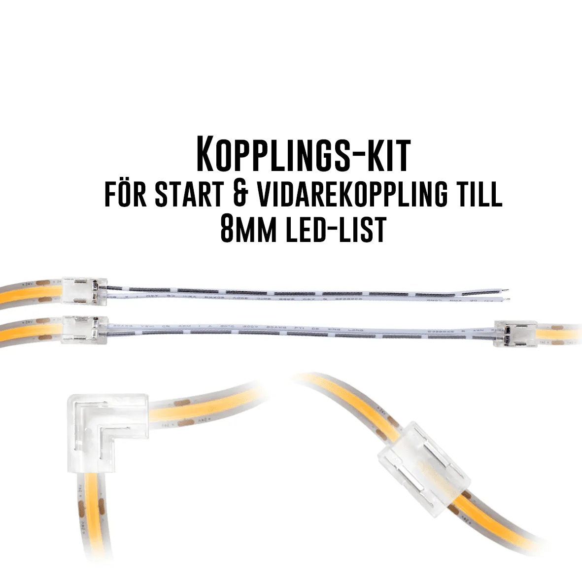 Designlight - Kopplings-kit till Cobby 8mm - Tillbehör