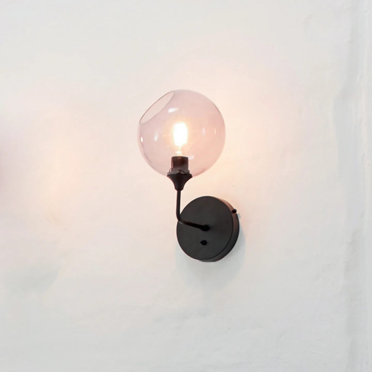 Ballroom The Wall Væglampe 37cm Smoke - Design By Us Ballroom Short - Stue - Glas - Med én lyskilde