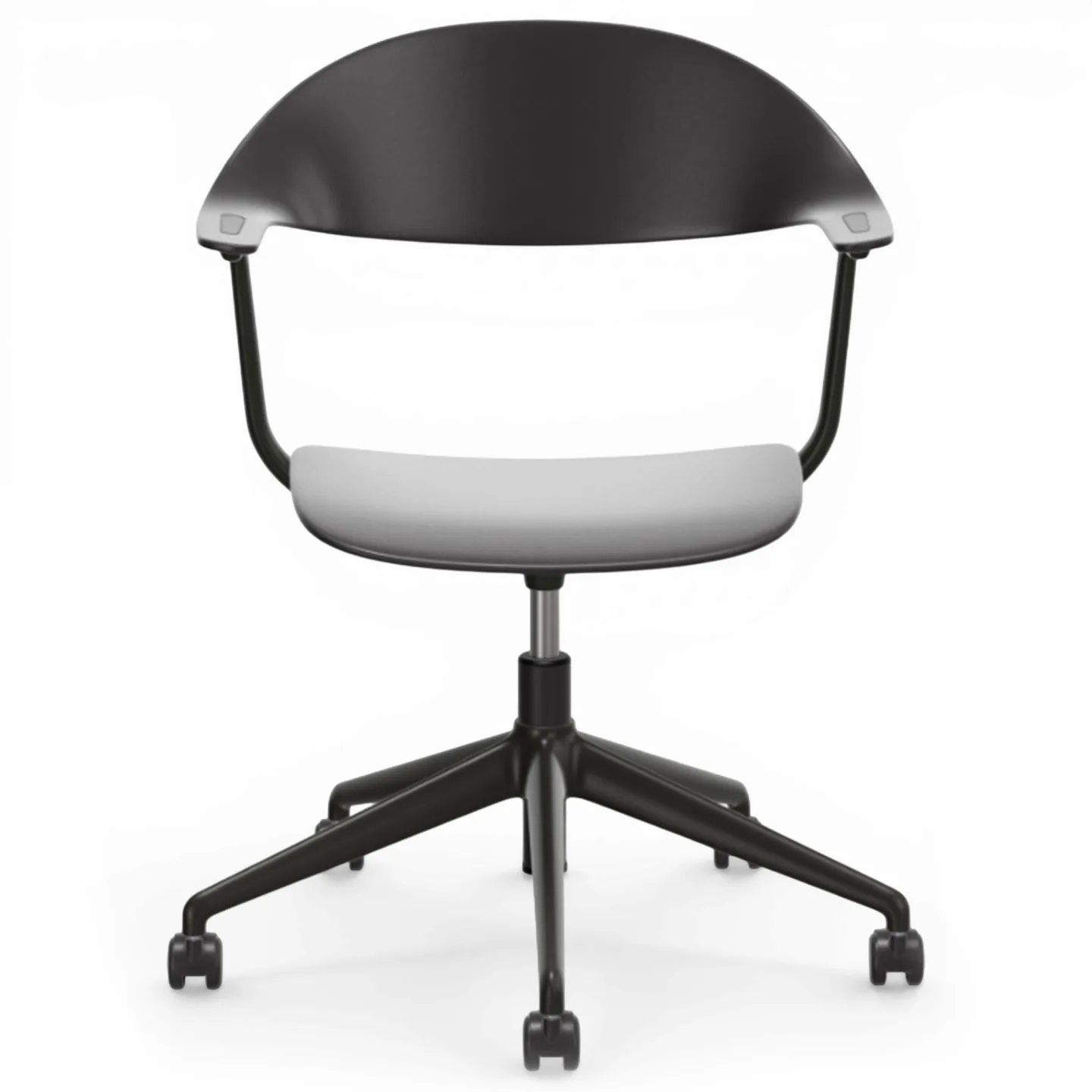 Vitra - Mynt skrivbordsstol med hjul basic dark/ deep black - Kontorsstolar - Erwan Bouroullec - Svart - Plast