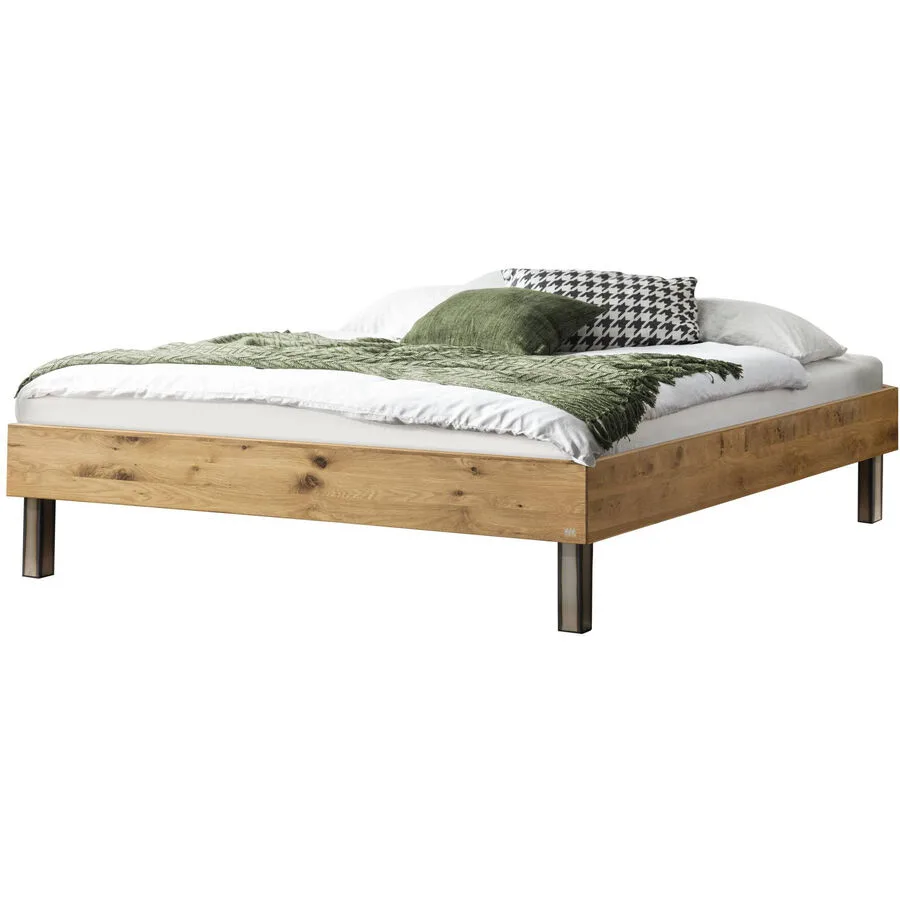 Hasena Bett Sassari Wildeiche Eiche massiv Massivholz 200 x 200 cm