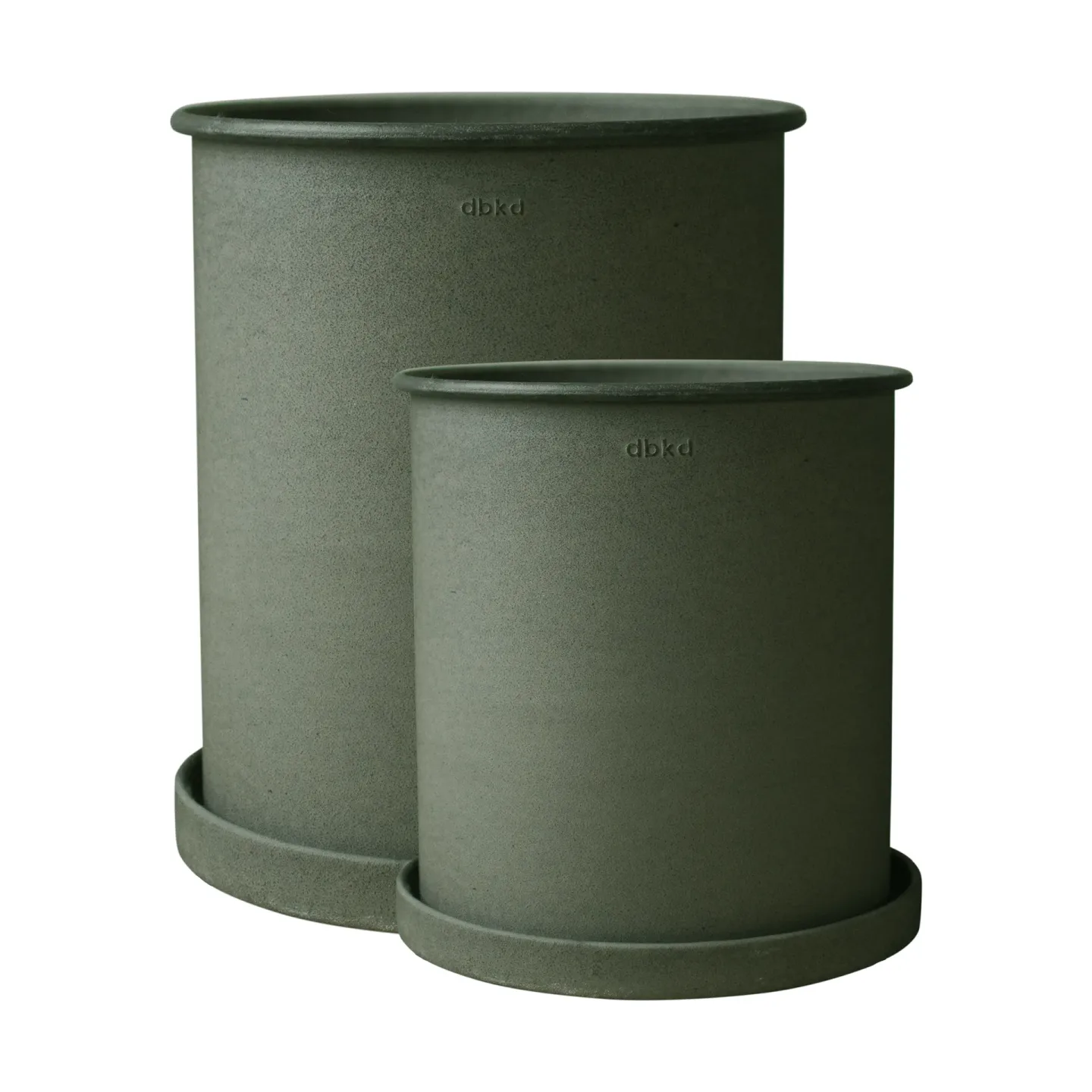 DBKD Plant pot Blumentopf large 2er Pack Green