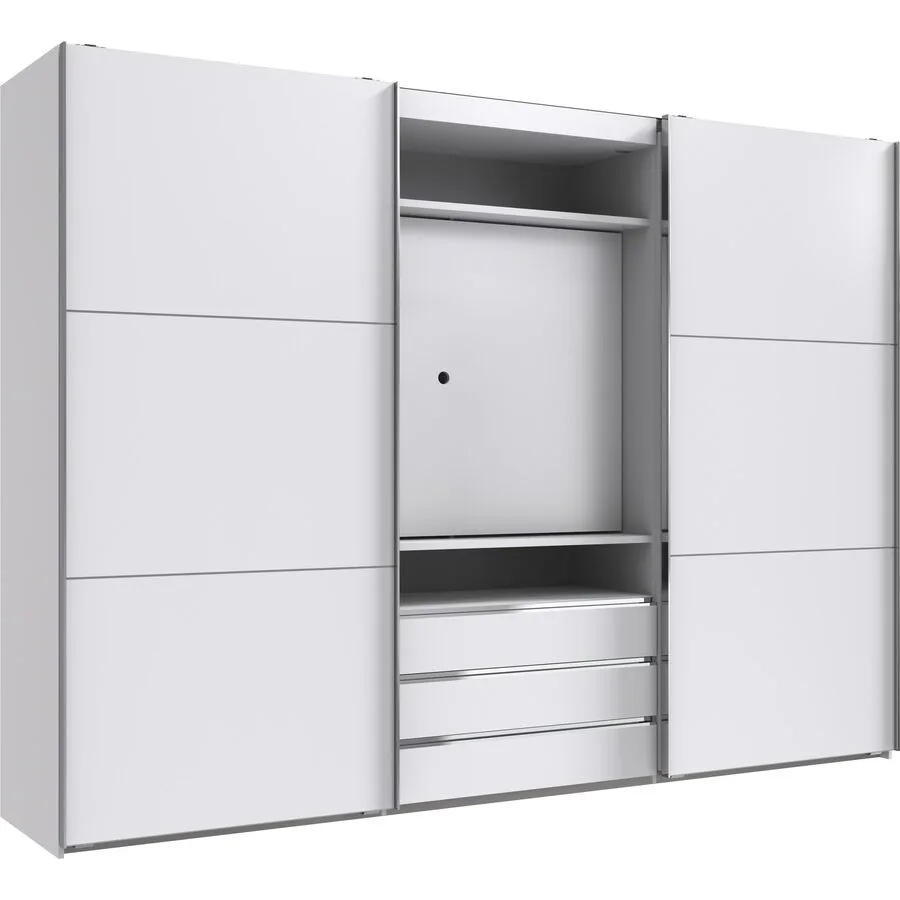 Kleiderschrank Mora weiss Holzwerkstoff B 300 cm