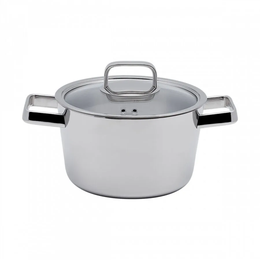 Sola Kasserolle Merkur chrom Chromnickelstahl 18/10 D 20 cm 3.2 l