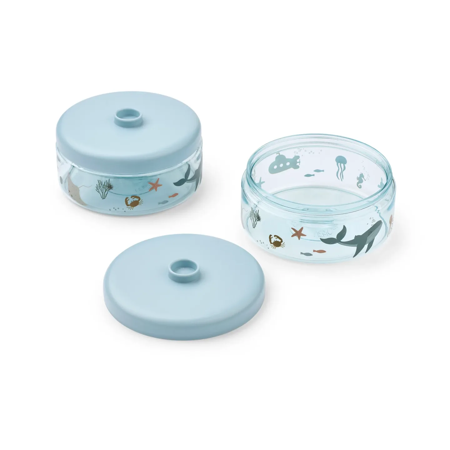Liewood Dominique Babybreigläser 500 ml 2-teilig Sea creature-sandy