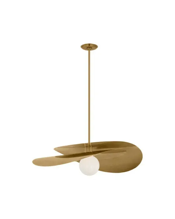 Mahalo 32" Tiered Pendant Antique Brass