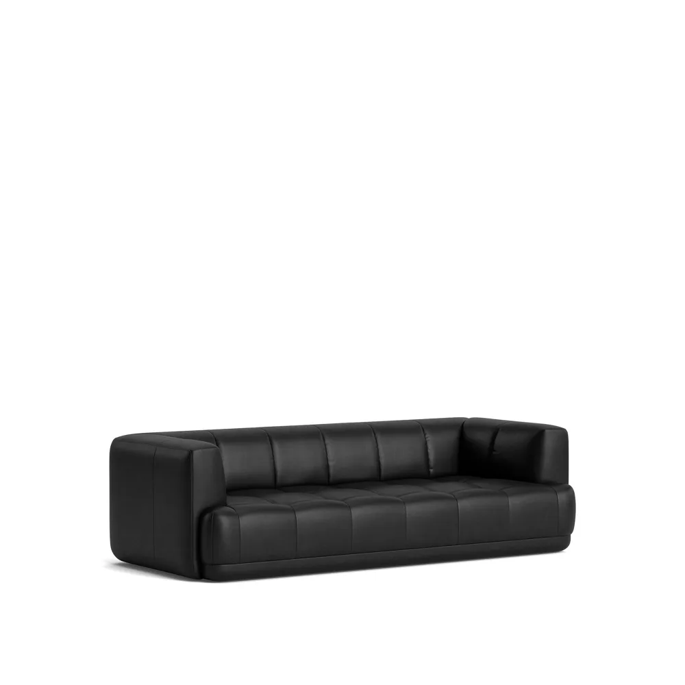 HAY - Quilton 3 Seater - Sense Black - Soffor - Doshi Levien