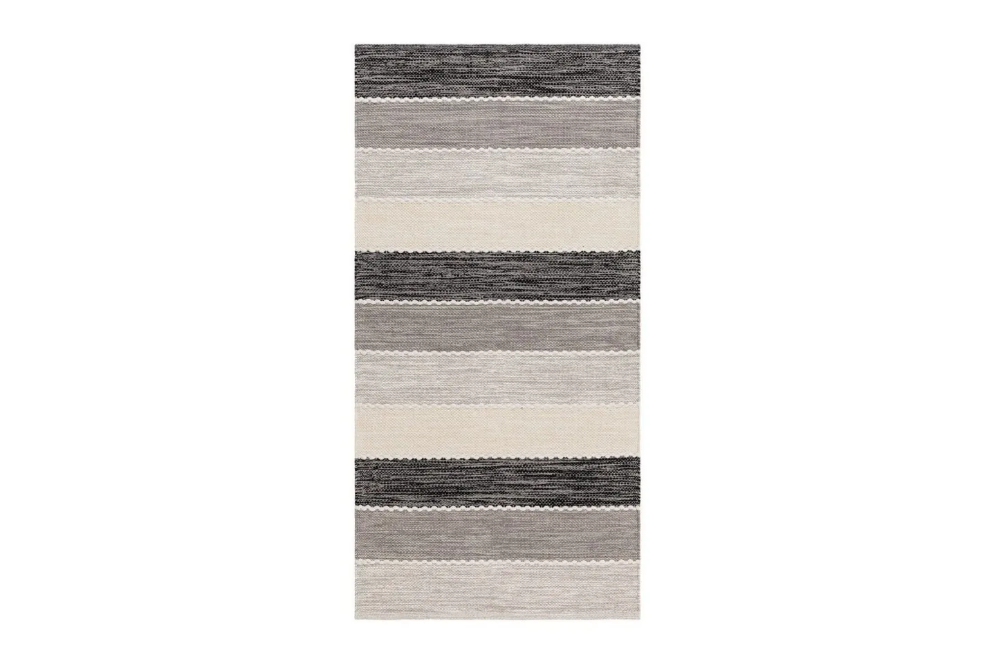 Garnmatta Båstad - 75x280 cm, Svart