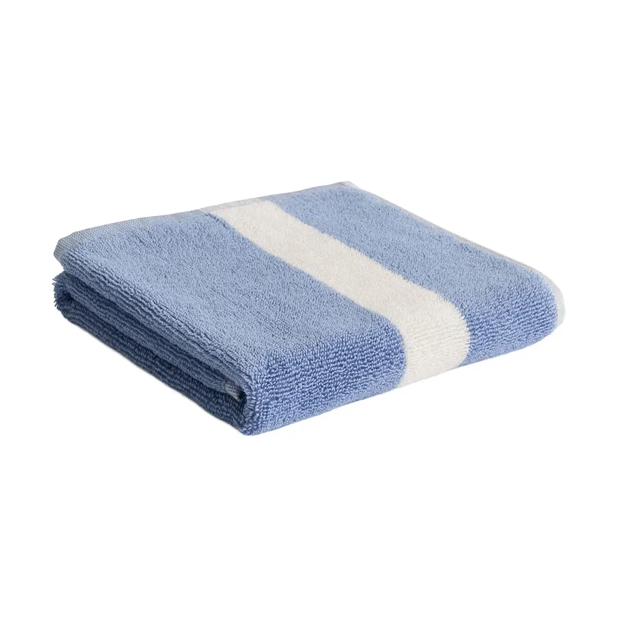 HAY Stripe handduk Dusty blue, 40x60 cm