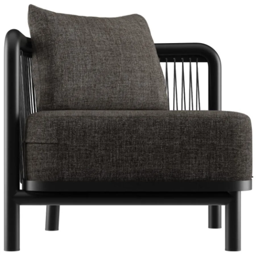 SACKit Loungeelement Kirra schwarz 80% Olefin und 20% recyceltes Olefin-Polyester 1 B 77.5 cm T 77.5 cm