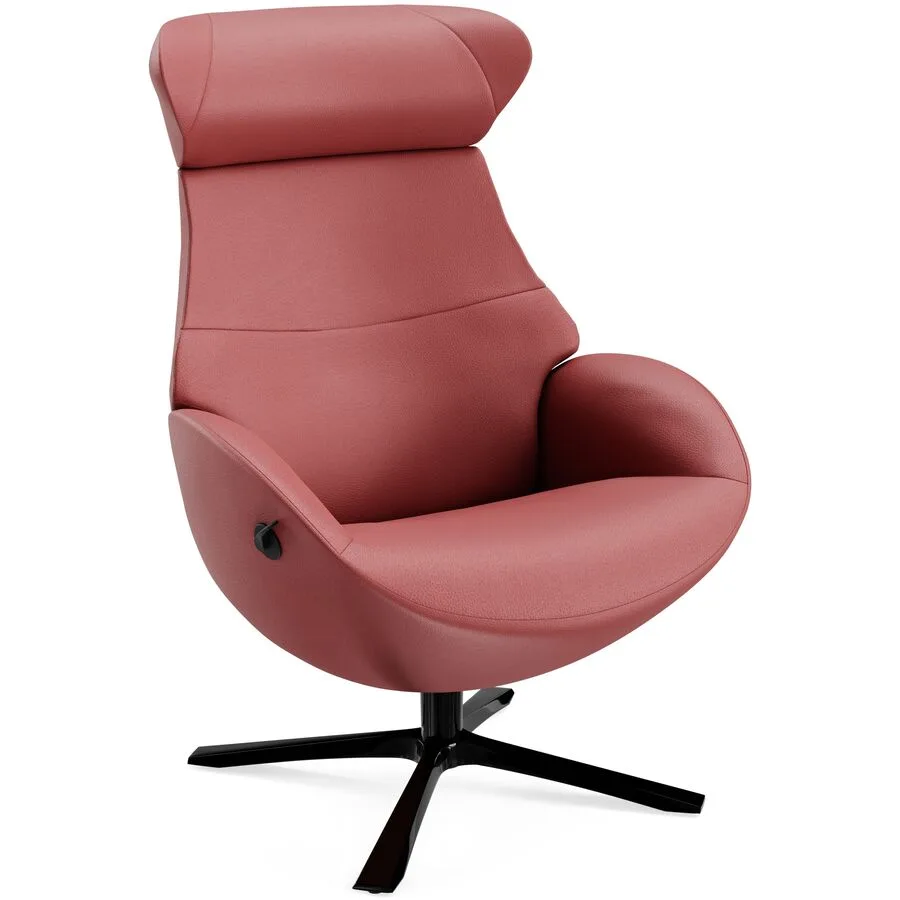 Conform Relaxsessel Daja Rot Leder 81 cm 163 cm - Möbel Konfigurator: Traummöbel individuell zusammenstellen