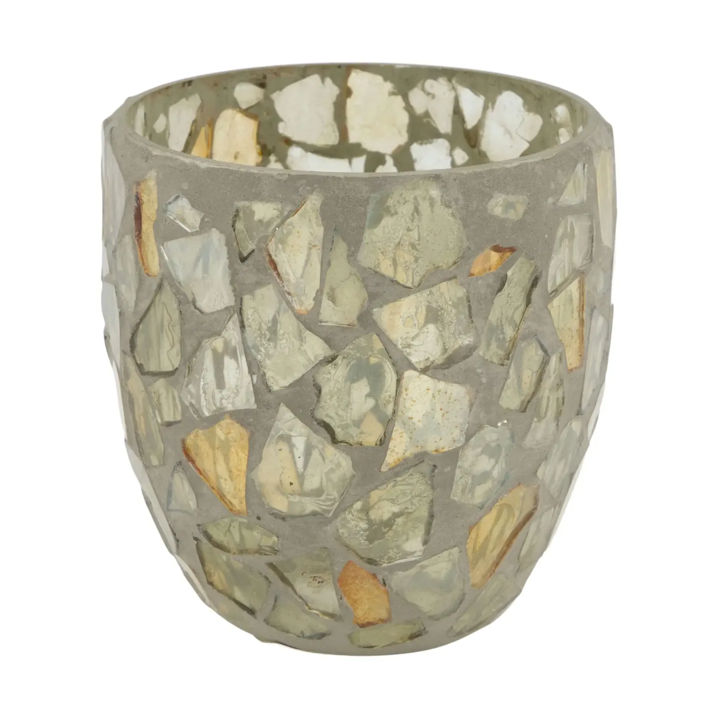 Decofinder Windlicht Glasmosaik, Gold Gelb | Schubiger Möbel