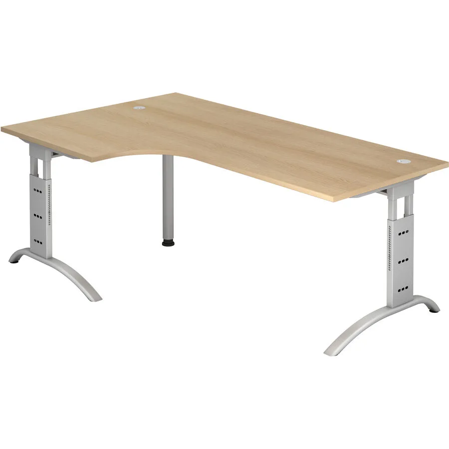 Schreibtisch Office eiche Holzwerkstoff B 200 T 120 cm