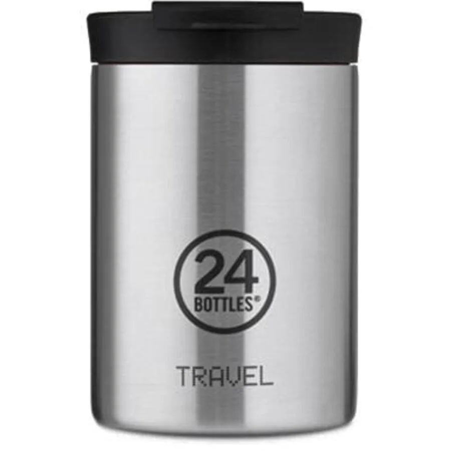 Thermobecher 24 Bottles Silber Edelstahl 12.5 cm - Farbe: steel