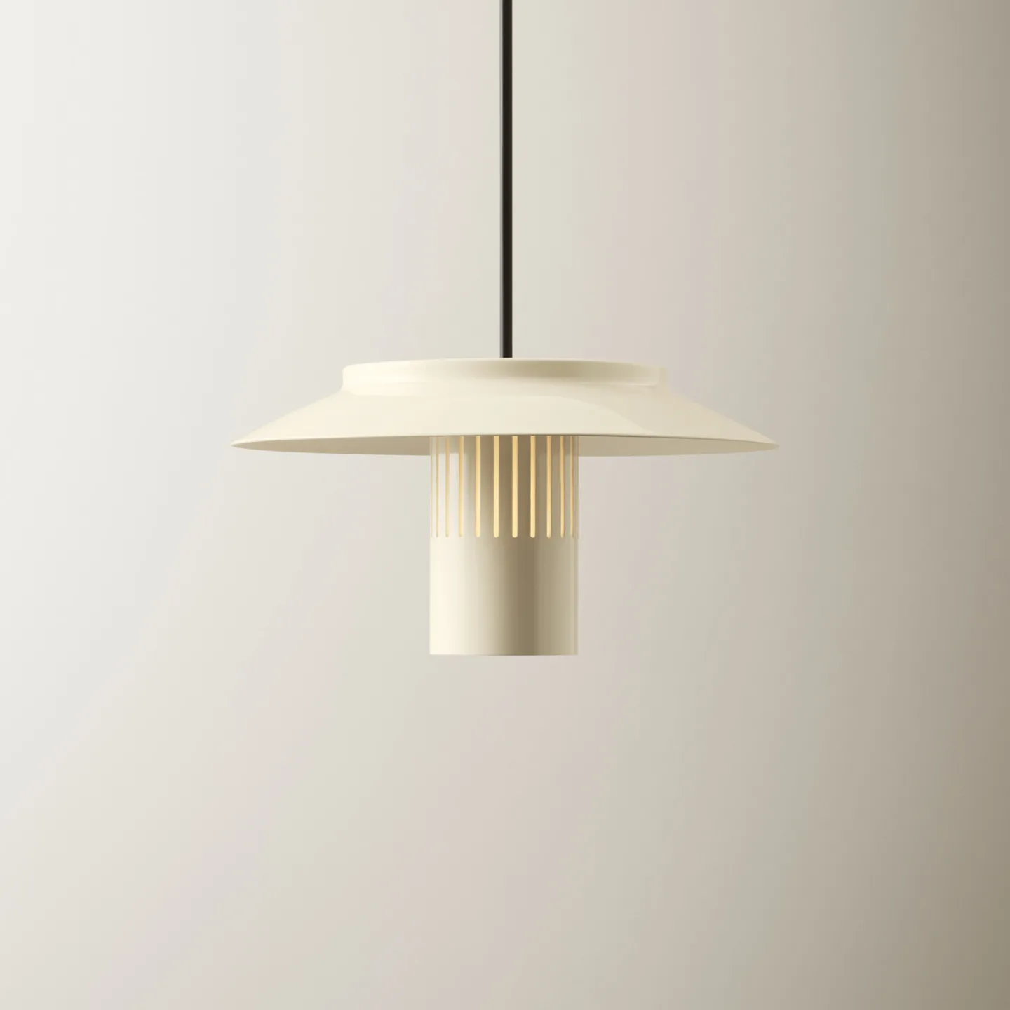 Lille 24 Hängelampe, leinenweiß, Aluminium, Ø 24 cm - Pholc - Küche - Design - Einflammig