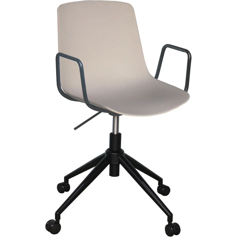 Bürostuhl Livio greige Polypropylen H 82.5 cm