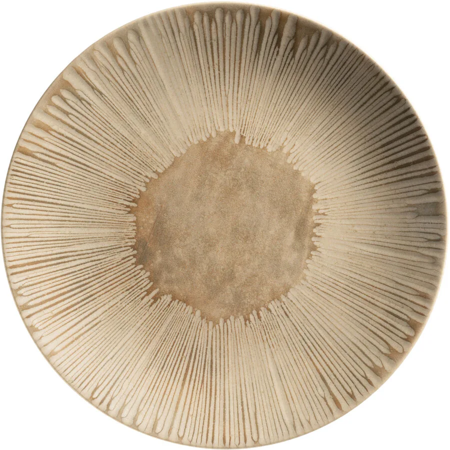 Teller flach Terra hellbraun Steinzeug D 27 cm 1 Stk