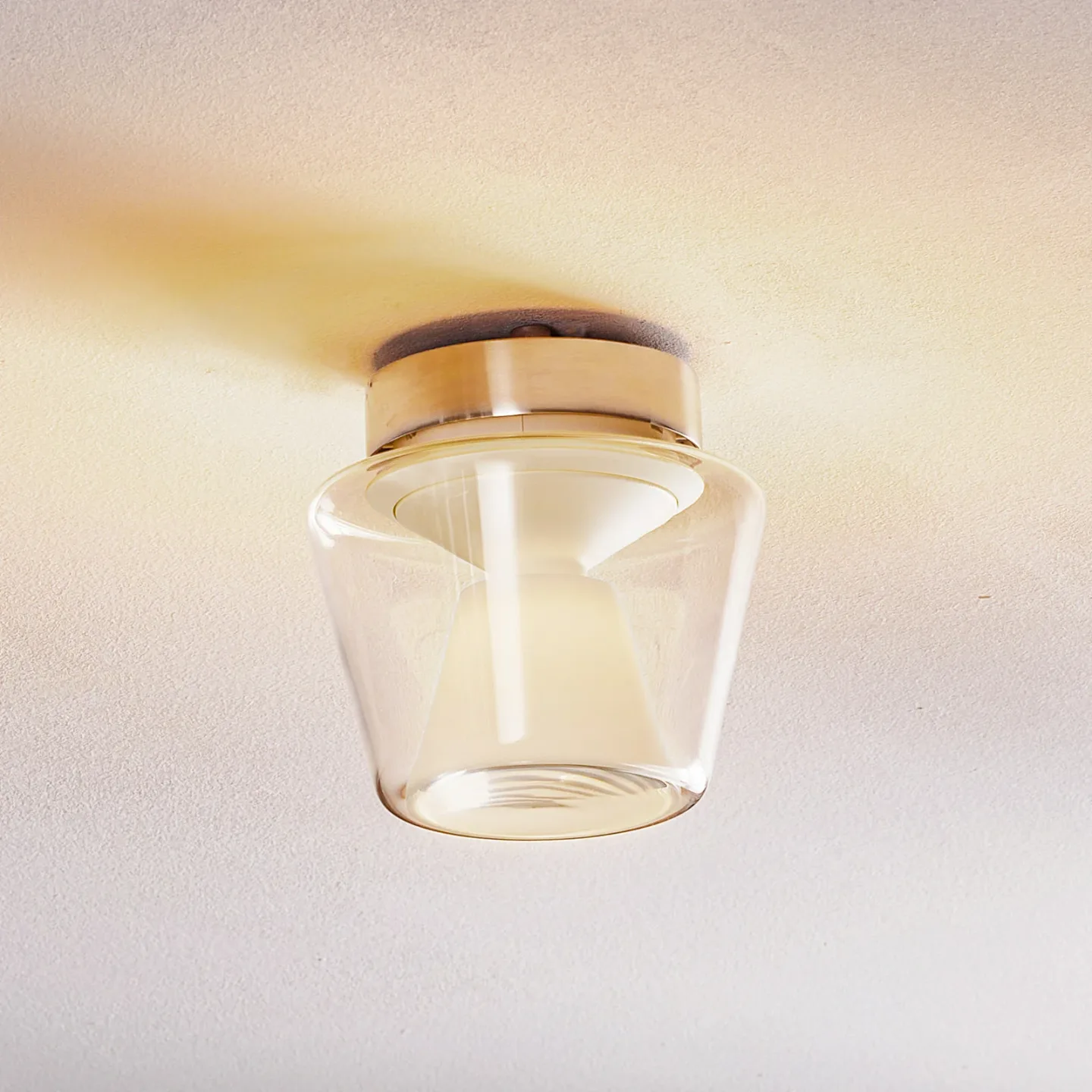 Annex LED Deckenleuchte S Clear/Opal - Serien Lighting Annex S - Wohnzimmer - Design - Glas