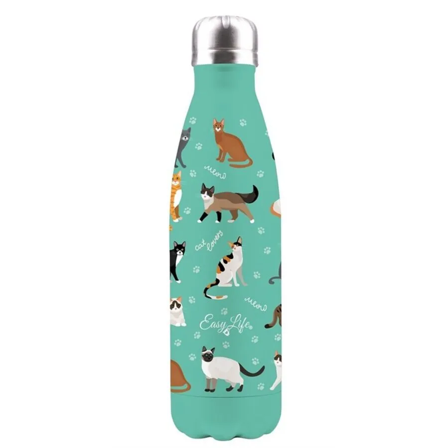 Trinkflasche Easy Life Blau Edelstahl 0 cm
