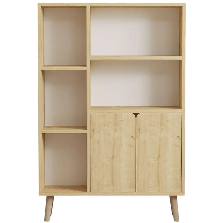 Bücherregal Hylde eiche Holzwerkstoff B 80 H 120 cm