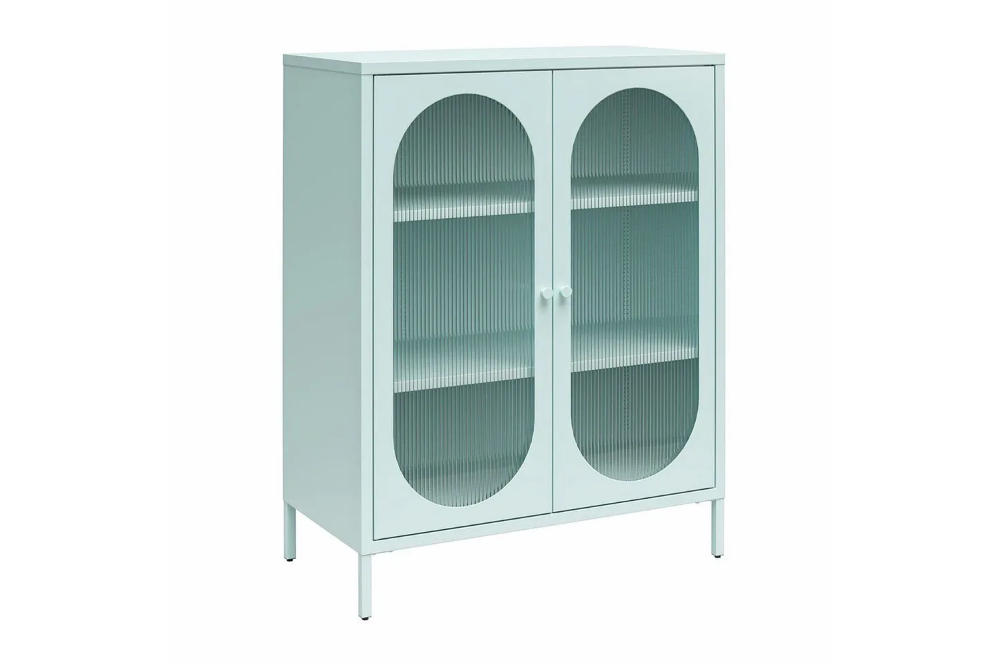 Medicinskåp Loft24 Skåp Luna 80x40x102 cm, Himmelsblå Light Blue,Blå -