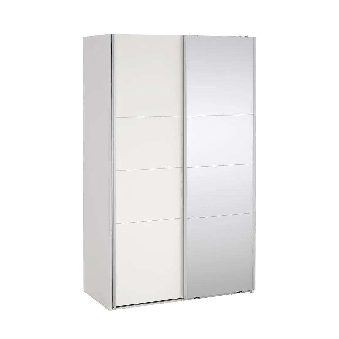 Catania Schiebetürenschrank 2 Türen 120x200cm weiß.