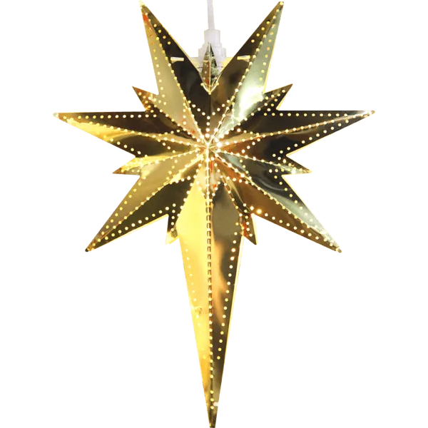 Star Trading - Betlehem 35cm - Adventsstjärna - Guld/mässing