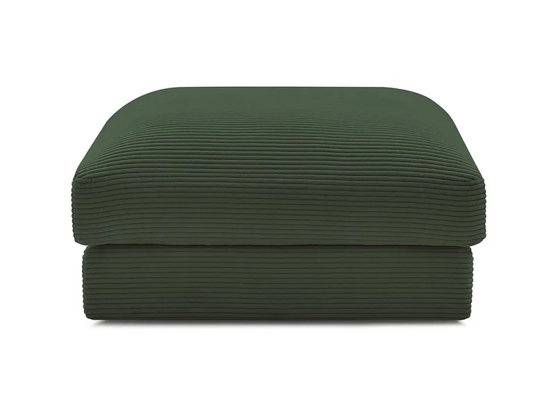 Sitzsack BOBOCHIC LEONARD 86x86x43cm cord-stoff dunkelgrün