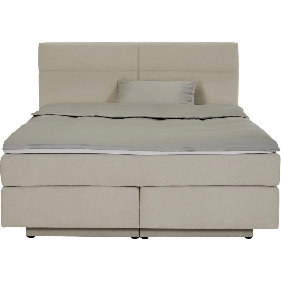 Boxspringbett Gabo Beige Polyester 180 x 200 cm