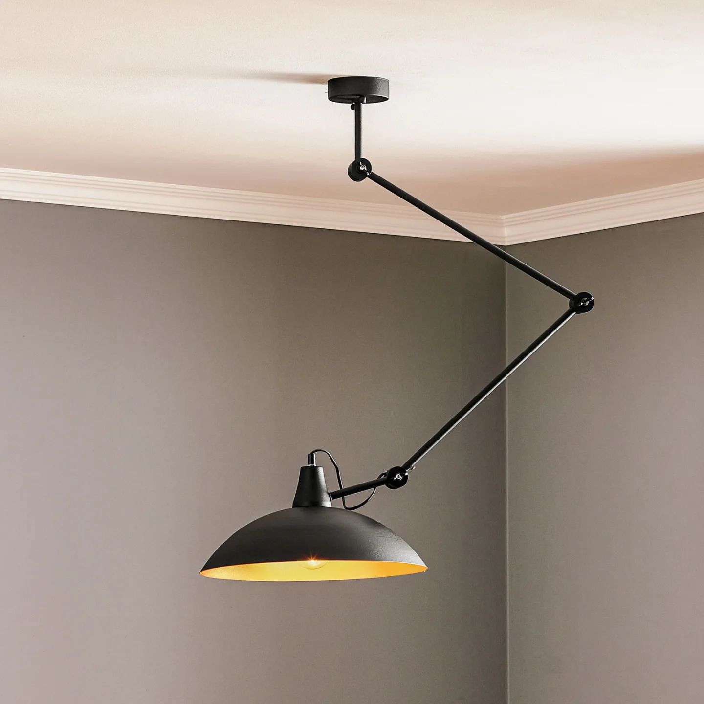 808 Deckenlampe schwarz 1-flg. verstellbar - ALDEX - Wohnzimmer - Modern - Metall