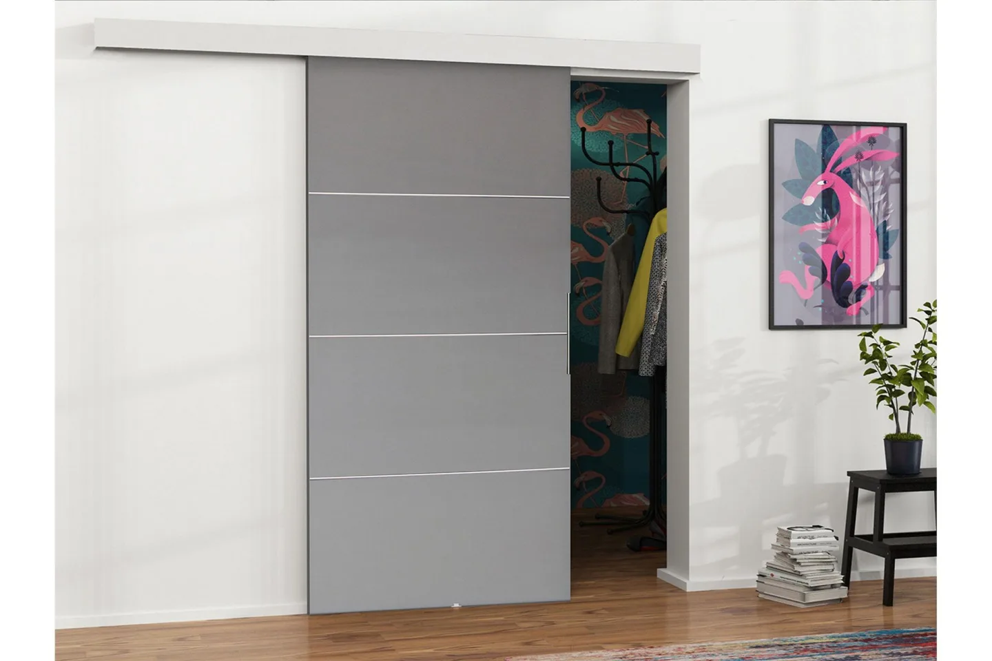 Malibu Dörr 204x86x205 cm - Antracit