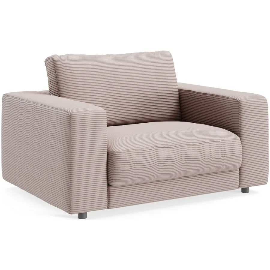 Sessel Ava rosa Bezug: 88% Polyester, 12% Polyacryl B 140 T 107 H 86 cm - Möbel Konfigurator: Traummöbel individuell zusammenstellen