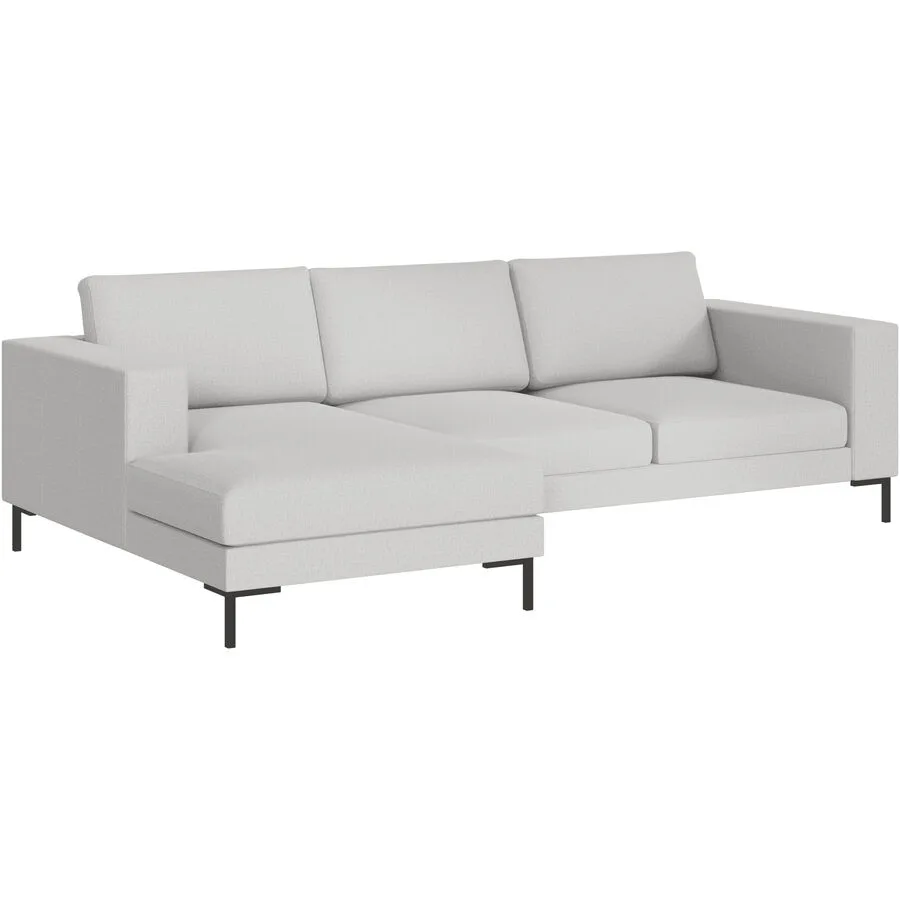 Ecksofa Domino Links Stoff natur B 250 T 151 cm - Möbel Konfigurator: Traummöbel individuell zusammenstellen