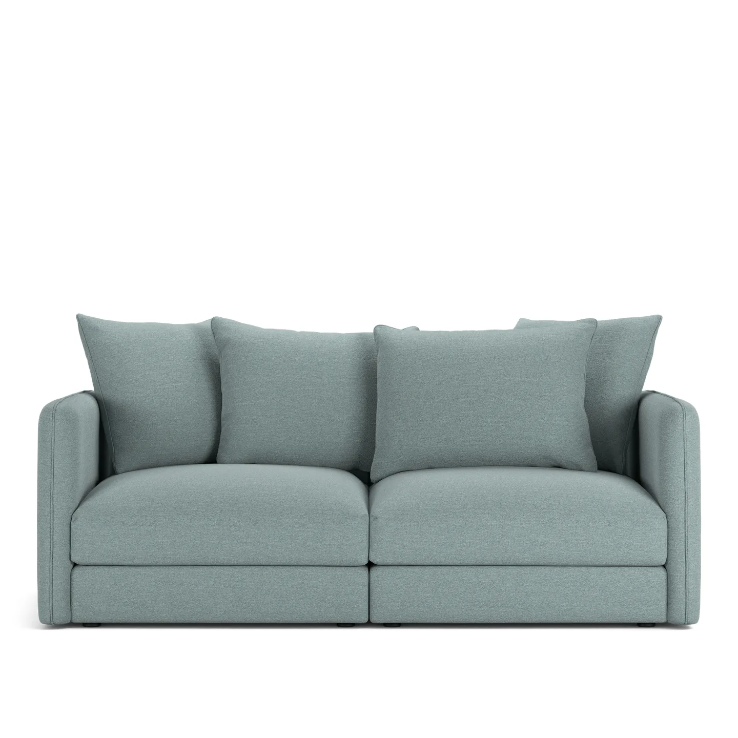 NOGA - Pavarotti 2-Seater, Fixed Cover, Cushion Variant 01, Lario 12 - Soffor - Blå