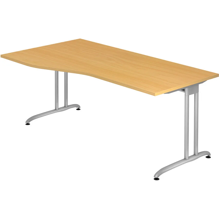 Schreibtisch Office buche Holzwerkstoff B 180 T 100 cm