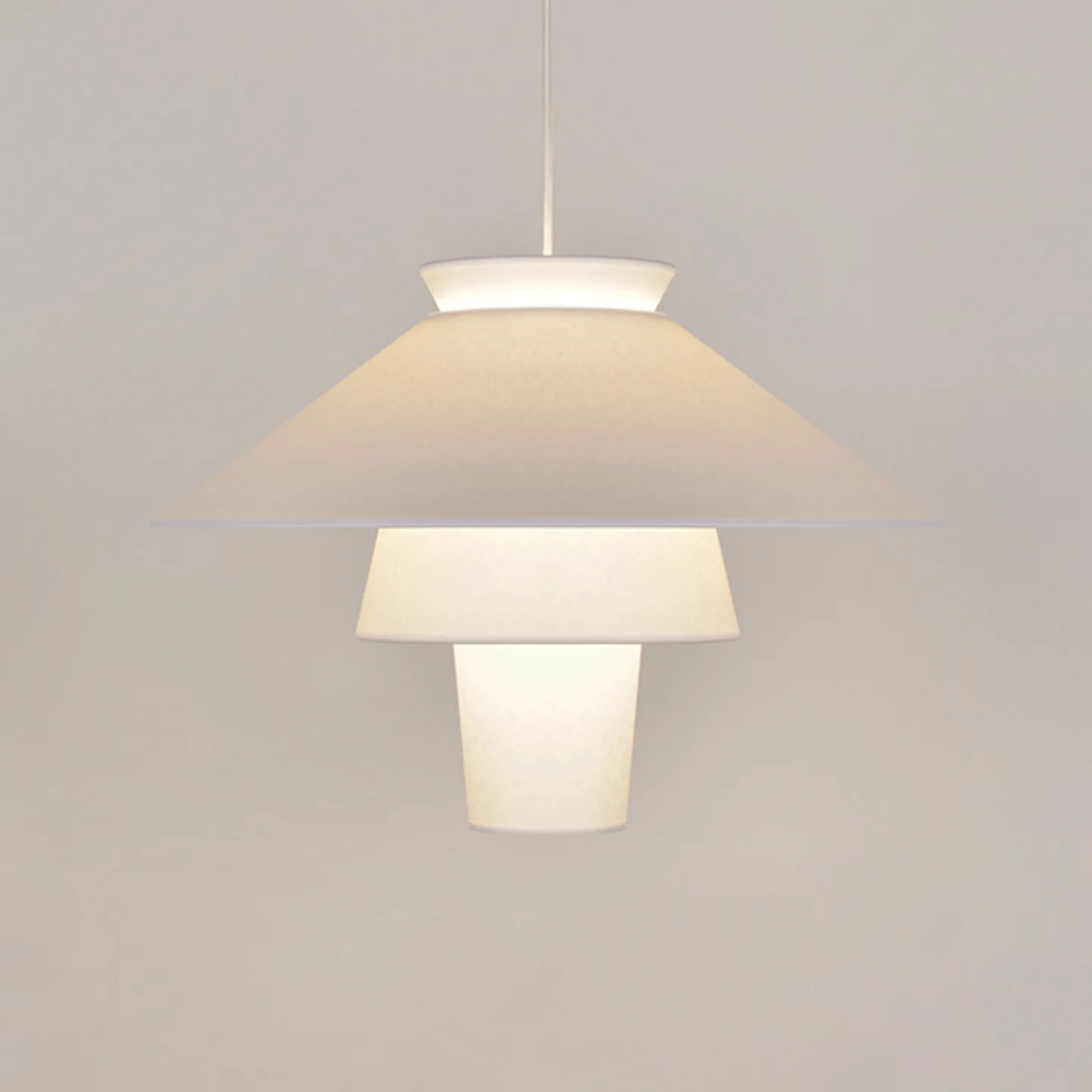Ruche hengelampe, Ø 58 cm, hvit - MARKET SET - Stue - Design - Papir / kartong - Med en lyskilde