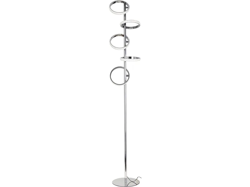 Stehlampe LED BLADUR 160cm 24W silberfarben