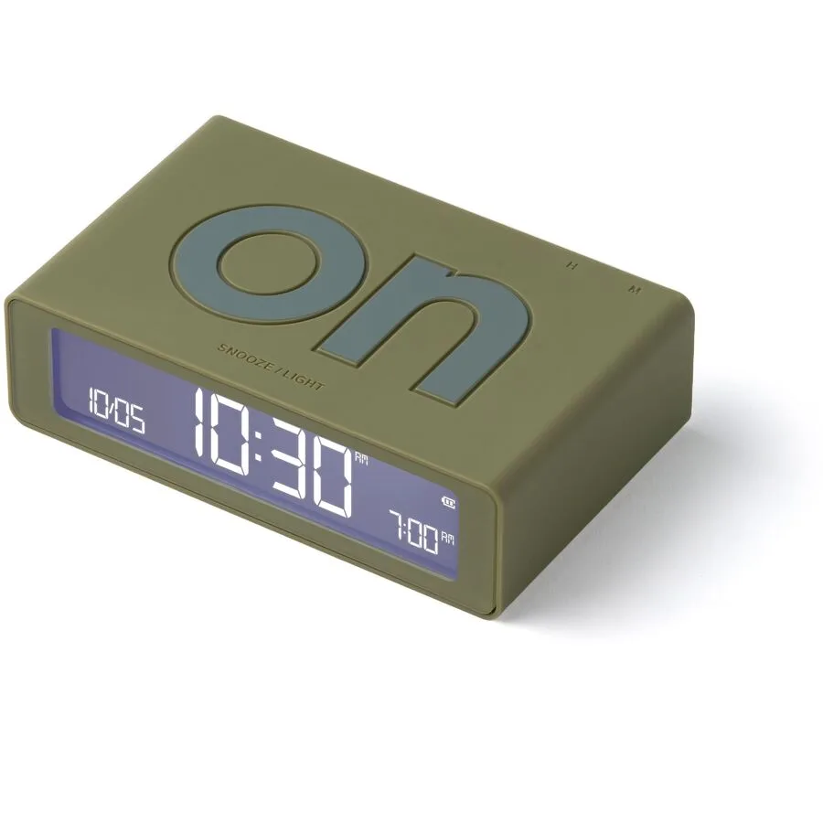 Lexon Wecker Flip - Farbe: Khaki