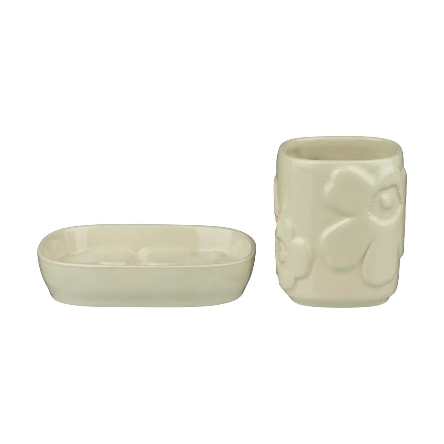 Marimekko Unikko Badezimmer-Set 2-teilig Beige